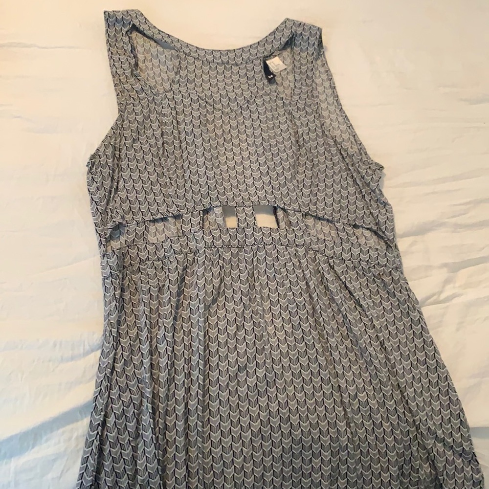 H&M lightweight mini dress with cutouts